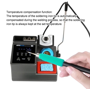 Estación <span class=keywords><strong>de</strong></span> <span class=keywords><strong>Soldadura</strong></span> <span class=keywords><strong>SUGON</strong></span>-A9 Compatible con Punta <span class=keywords><strong>de</strong></span> Soldador Original 210, Mango para <span class=keywords><strong>Soldadura</strong></span> Electrónica sin Plomo - Product Image 2