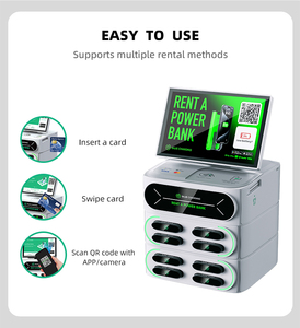 Banques d'alimentation à écran intelligent à 8 fentes Centrale électrique avec station de charge rapide pour téléphone portable Pos Kiosque de partage de batterie externe Station de <span class=keywords><strong>location</strong></span> - Product Image 2
