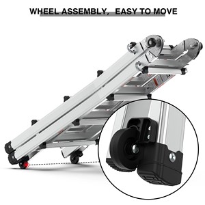 Factory Price Durable Folding Workshop Aluminum <strong>Wall</strong> <strong>Ladder</strong> Multifunction <strong>Ladder</strong> - Product Image 5