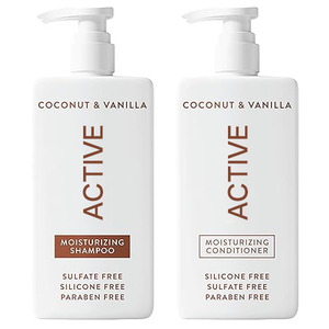 Set de Champú y Acondicionador Hidratante Activo de Coco y Vainilla de Marca Privada - Product Image 1