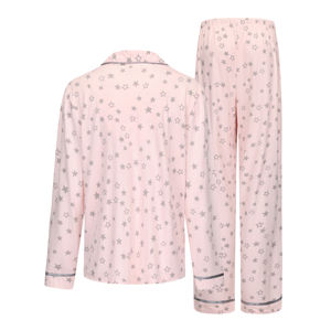 Set di pigiama stampati con motivo a stella all'ingrosso pigiama da notte stile Casual da donna - Product Image 2
