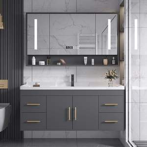 2025 nuovo Design moderno da 48 pollici lavabo da <span class=keywords><strong>bagno</strong></span> con lavabo in ceramica per <span class=keywords><strong>bagno</strong></span> per appartamento e <span class=keywords><strong>bagno</strong></span> dell'hotel - Product Image 1