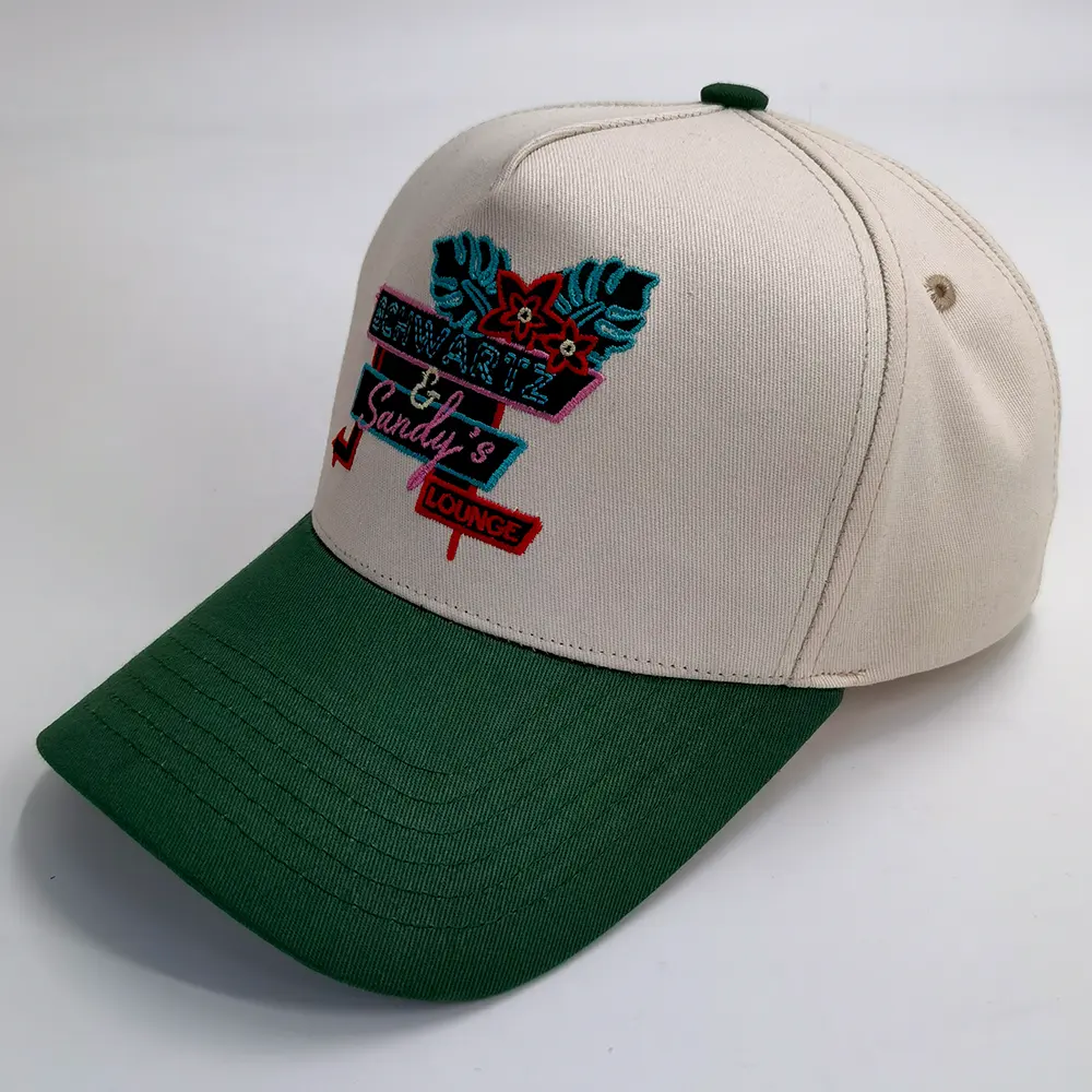 Professional Custom Cotton 5 Panel Structured Baseball Hats Logo Printed Men Sports Baseball Caps HatsCaps