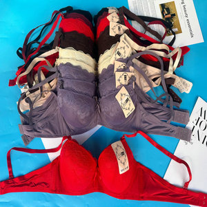 0.85 đô la mô hình cg154 Kích thước 38-44 ly B Cup Bán buôn phụ nữ sexy vú đẩy lên Ren Độn sexy phụ nữ áo ngực - Product Image 1