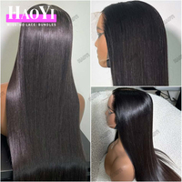 Peluca de cabello natural vietnamita 15A, pelucas de cabello humano sin pegamento con encaje frontal Full HD, pelucas frontales de encaje HD con cutícula India natural