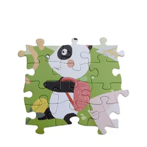 Quebra-cabeça de desenho animado de leão de papelão de formato irregular personalizado 150 200 300 peças jogo de quebra-cabeça animal especial