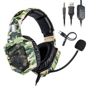 Auriculares Onikuma K8 al por Mayor, con Cable, Camuflaje, ANC, Micrófono USB RGB para Computadora, Auriculares para Deportes/DJ/Viajes/Juegos, con Material Metálico - Product Image 2