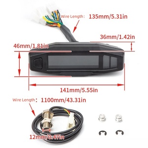 Instrument électronique LCD haute définition pour moto avec compteur de vitesse, tachymètre et jauge de carburant pour motos - Product Image 4