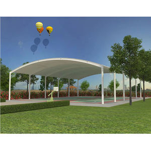 Structure de toit tendue en membrane PVC/PVDF sur mesure de haute qualité pour terrains de padel, de basketball et de football - Product Image 2