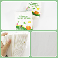 Papier de cuisine de qualité supérieure, faible MOQ, logo personnalisable, emballage bleu, 3 plis, absorbant, pâte de bois vierge, pour la restauration