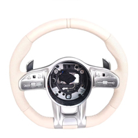 Volant en cuir beige pour Mercedes-Benz AMG CLS G CLASS W217 W218 W219 W222 W253 W463 W464 Volant en fibre de carbone