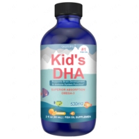 Gouttes liquides d'huile de poisson Oméga 3 personnalisables de 60 ml pour la vision et la santé cardiaque – Compléments nutritionnels – Fabricant en marque blanche