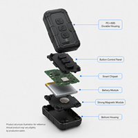 Mini Rastreador GPS Personal 1500mAh 2G 4G LTE WiFi LBS PC con Rastreo en Tiempo Real, Geo-Cerca y Alarma de Batería Baja para Control de Asistencia Escolar