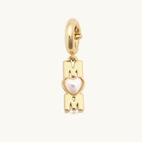 D132 Charmant Pendentif Breloque Glace Cerise pour Collier, en Acier Inoxydable Plaqué Or, pour Maman, Apprêt Bijoux DIY