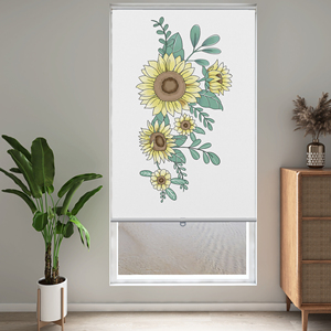 Persianas de ventana de pintura impresa Persianas enrollables de arte de pared grandes pintadas modernas para ventana - Product Image 1