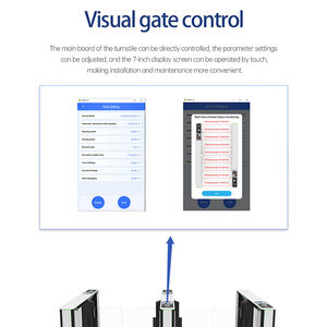 Entrance <b>Security</b> Turnstile Door Access Turnstile with Face Recognition Outdoor Pedestrian Access Turnstile Gate for Metro - Product Image 4