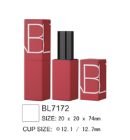 Tubes de rouge à lèvres de luxe en aluminium doré carré vides, avec logo personnalisé, pour emballage cosmétique de baume à lèvres fini effet naturel