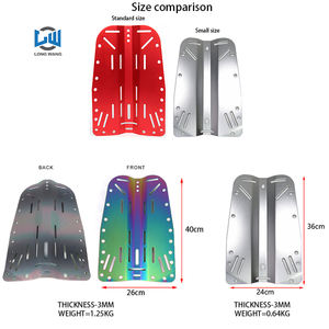 Pembuatan Plat Belakang Peralatan Selam Kustom, Lembaran Logam untuk Pemotongan Laser, Fabrikasi BCD Selam, Plat Belakang Aluminium Titanium - Product Image 3