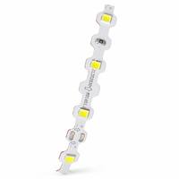 Bande LED flexible en zigzag SHIZI, forme S, pliable, haute luminosité, puces 2835, blanc chaud, ruban pour la maison, bricolage, armoire, OEM