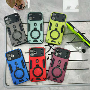 Funda de Teléfono con Anillo Metálico Giratorio de <span class=keywords><strong>360</strong></span> Grados y Cubierta Magnética de Lujo para Moto Edge 70, G67 Power, G Stylus 4G, G06, G86, G96, G56 - Product Image 4