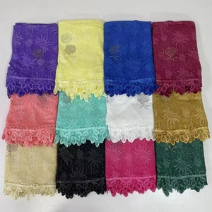 MS-2126 2024 nouveau Style printemps automne <span class=keywords><strong>femmes</strong></span> 100% coton broderie dubaï écharpe strass Hijab voile - Product Image 5