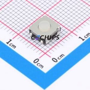 TS-1159UB-B-A-W Tactile Switch SMD-4P,6.2x6.2mm Switch Single Pole Single Throw Round Button 1.6N Vertical Mount - Product Image 1