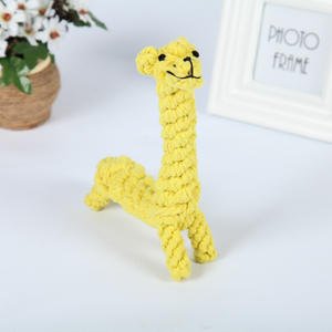 Woven Animal Cotton Rope Teething Cat and Dog <b>Toys</b> Wholesale Puppy Pet Chewing Rope <b>Toys</b> - Product Image 4