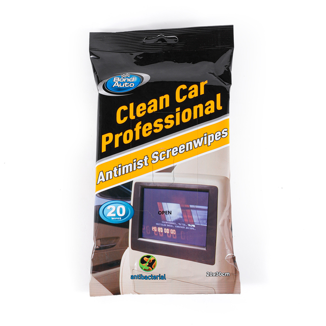 OEM High Quality Free Samples Multi-function Disposable Non-Alcoholic Non-Woven Car Interior Cleaning Wipes 2in1 Screen Antimist