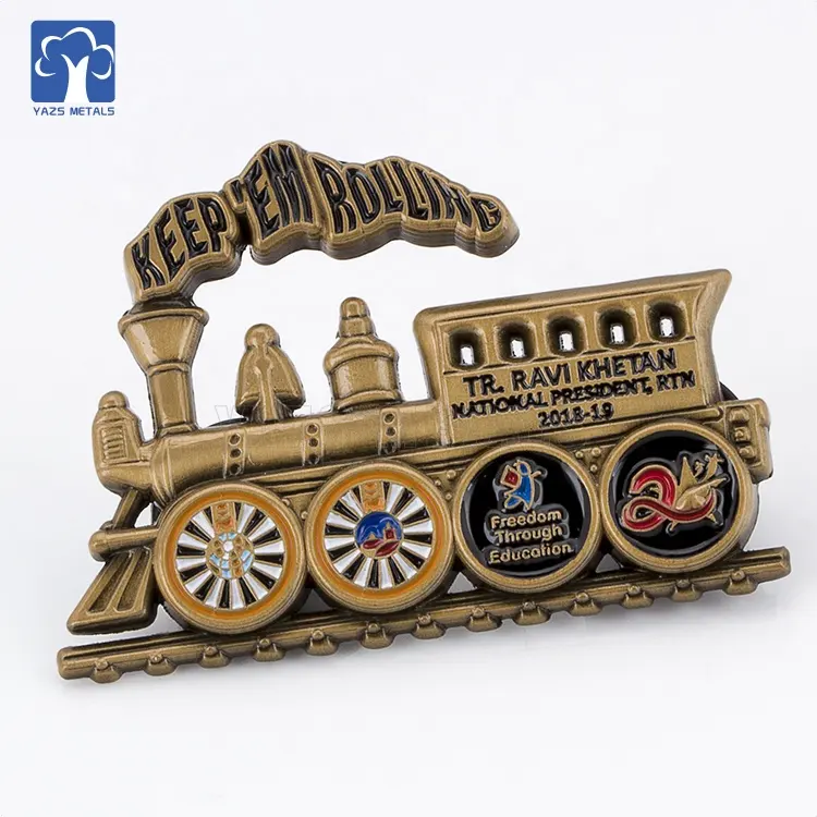 2021 Gift Item Metalen Aangepaste Trein Emaille Souvenir Pin