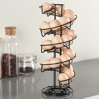 Support de rangement pour œufs en métal de haute qualité, non pliable, étagère de rangement en fil métallique, organisateur d'œufs de cuisine, présentoir, rangement pour épices
