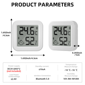 Tuya Wireless Temperature And Humidity Sensor Bluetooth LCD Display Smart Home Environmental Monitor - Product Image 5