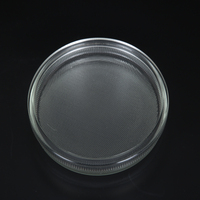 Couverture de lampe industrielle en verre plat prismatique transparent anti-explosion