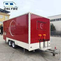 Kiosque mobile de vente de café, crème glacée et restauration rapide pour l'extérieur, remorque de restaurant mobile, camion de restauration, boutique alimentaire à vendre aux États-Unis
