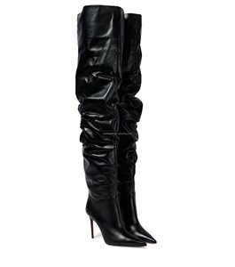 <span class=keywords><strong>Bottes</strong></span> <span class=keywords><strong>cuissardes</strong></span> en jean bleu pour femme, modèle Anok Sexy 105 Jahleel, à talon aiguille, qualité supérieure - Product Image 4