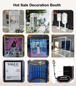 Cabine téléphonique blanche de haute qualité SMOOTH pour la décoration de mariage avec éclairage LED - Product Image 6