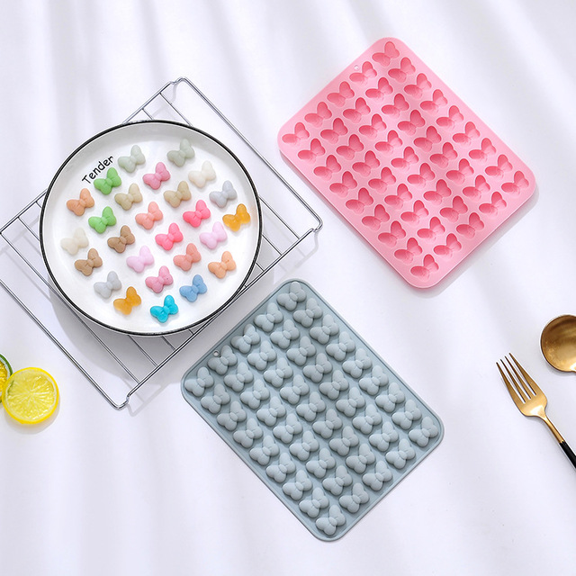 54 Cavity Silicone 3d Animal Fruit Bear Rabbit Chocolate Moulds Jelly Candy Molds