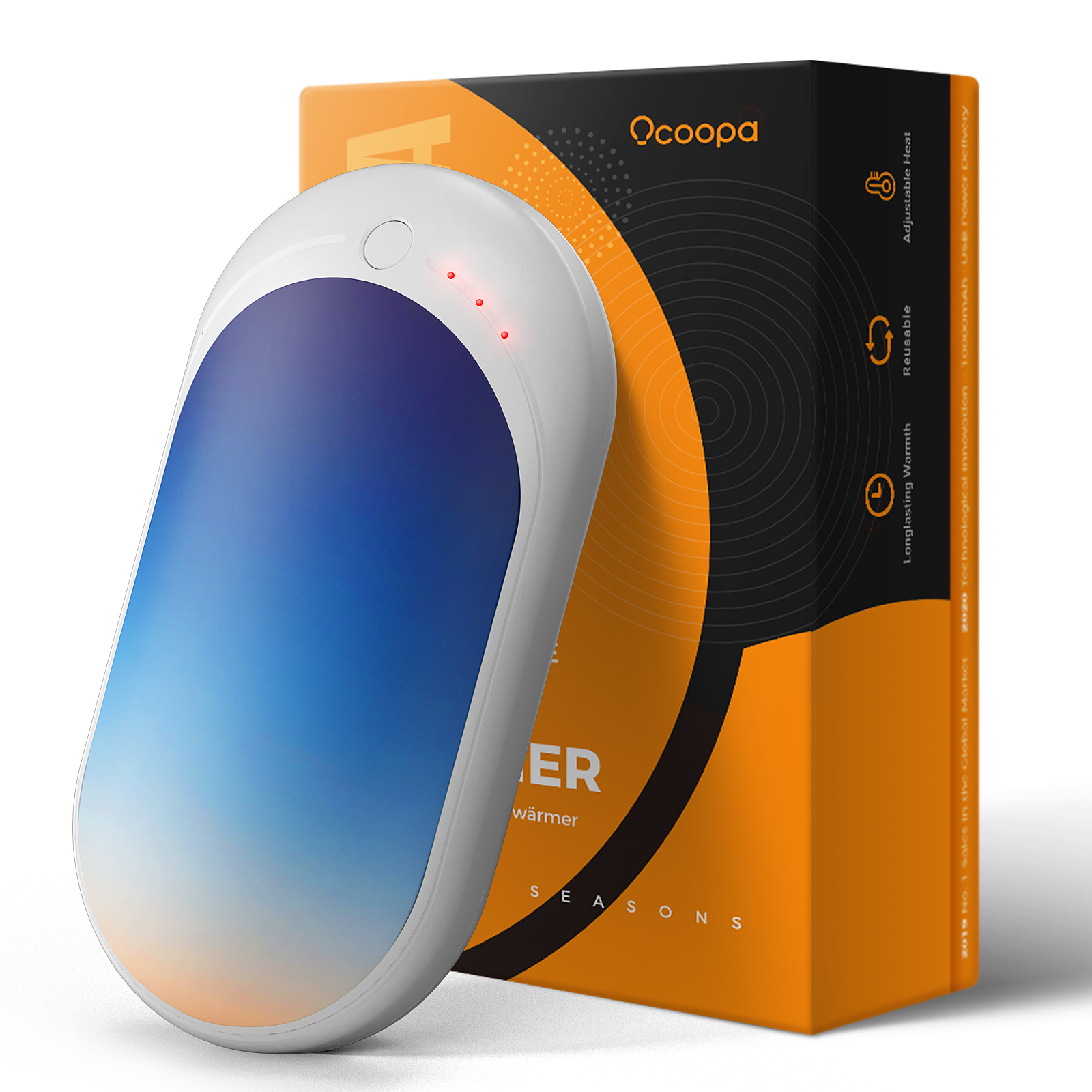 2021 год, рождественский подарок, 5200 мАч, многоразовый домашний обогреватель, внешний аккумулятор, электрический портативный обогреватель, подарок, рассвет, перезаряжаемый обогреватель для рук