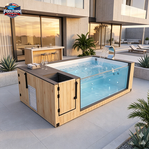 High-End Freestanding SPA <b>Pool</b> for Villa Use Rectangular Acrylic Window Fiberglass Swimming <b>Pool</b> plunge <b>pool</b> - Product Image 3