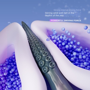 Vibrateur Ym Octopus Whip, tentacule d'octopus, ventouse, stimulation du clitoris, vibration, plug anal, perle de traction, masturbateur - Product Image 3