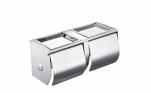 <span class=keywords><strong>Portarotolo</strong></span> Doppio con Mensola <span class=keywords><strong>in</strong></span> <span class=keywords><strong>Acciaio</strong></span> <span class=keywords><strong>Inox</strong></span> 304, <span class=keywords><strong>Portarotolo</strong></span> con Ripiano per Telefono - Product Image 3