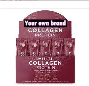 Multi Collagen Protein Powder with 10 Types of Collagen Vitamin C & Probiotics for beauty