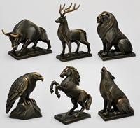 Ornement de bureau OEM : Statue de cheval, statue d'éléphant, décoration de bureau