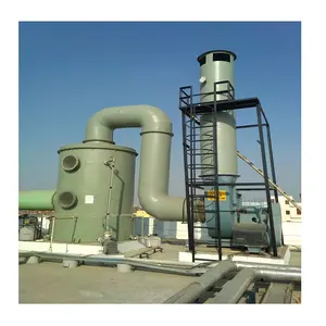 Best Selling Waste Gas Scrubber Adsorption Column Frp Purification Tower Industrial Gas Scrubber Wet Dust Collector from India