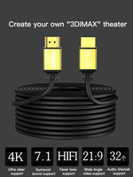 Kabel 2025 HDMI 4K luar biasa dengan tingkat grosir kompetitif kabel 4K 2.1 60Hz 3D 1080P 1M 1.5M 2M 3M 5M 8M 10M 15M 20M