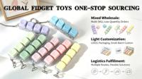 Custom Fidget Decompression 9 Keyboard Key Antistress Anti Stress Finger Keyboard Games