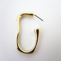 Boucles d'oreilles créoles pour femmes en alliage plaqué or, géométriques, tendance, best-seller, Shopify Qingdao Colorful Jewelry Co.ltd Dupes