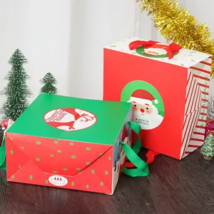 Caixas de presente para embalagens de natal, luxuosa, adorável, caixa de presente de natal
