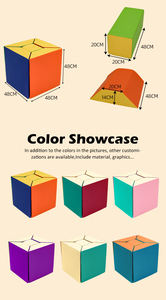 Ensemble de blocs de construction en <span class=keywords><strong>mousse</strong></span> souple colorée ensemble de jeu d'intérieur pour bébé avec cubes d'éponge d'escalade blocs de jeu souples - Product Image 5