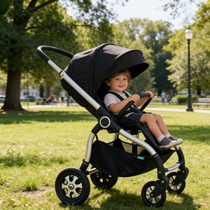 Poussette portable pour bébé OEM Tiger |   Poussette pliable haute 3-en-1 avec système de voyage EN1888 CCC 0-36M - Product Image 1