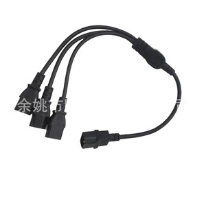 Cable de extensión de alimentación C14 a 3 C13, cable adaptador para servidor de computadora, PVC, uso conveniente - Product Image 1